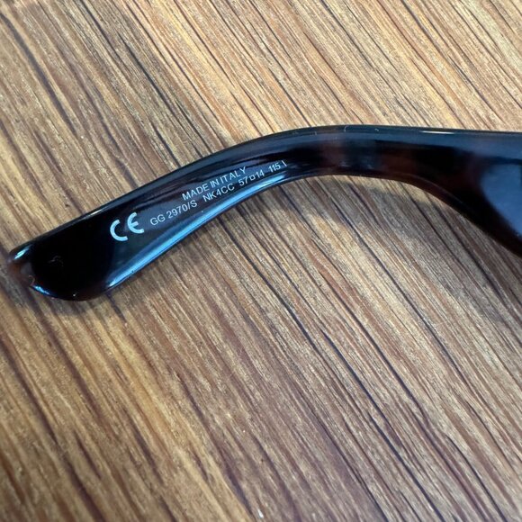 Gucci Brown Havana S. Bamboo Horsebit Sunglasses GG2970 main image 5